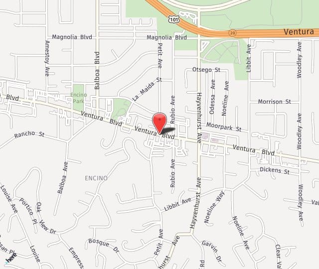 Location Map: 16633 Ventura Blvd Encino, CA 91436