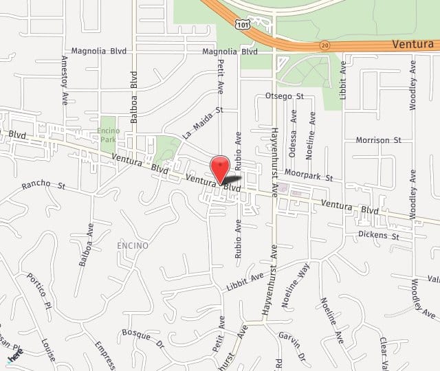 Location Map: 16633 Ventura Blvd Encino, CA 91436