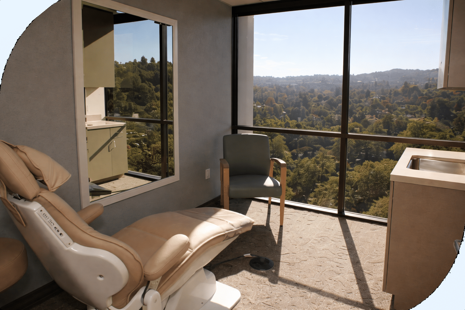 Clean, professional medical spa treatment room with neutral tones at SILK, A Medical Spa in Encino